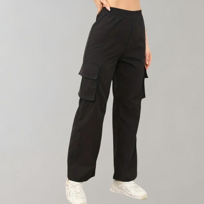 Marja - Women's cargo pants with flap pockets