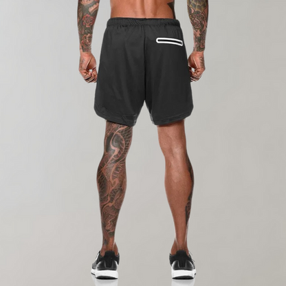 Elliot - 2-in-1 fitness men's shorts