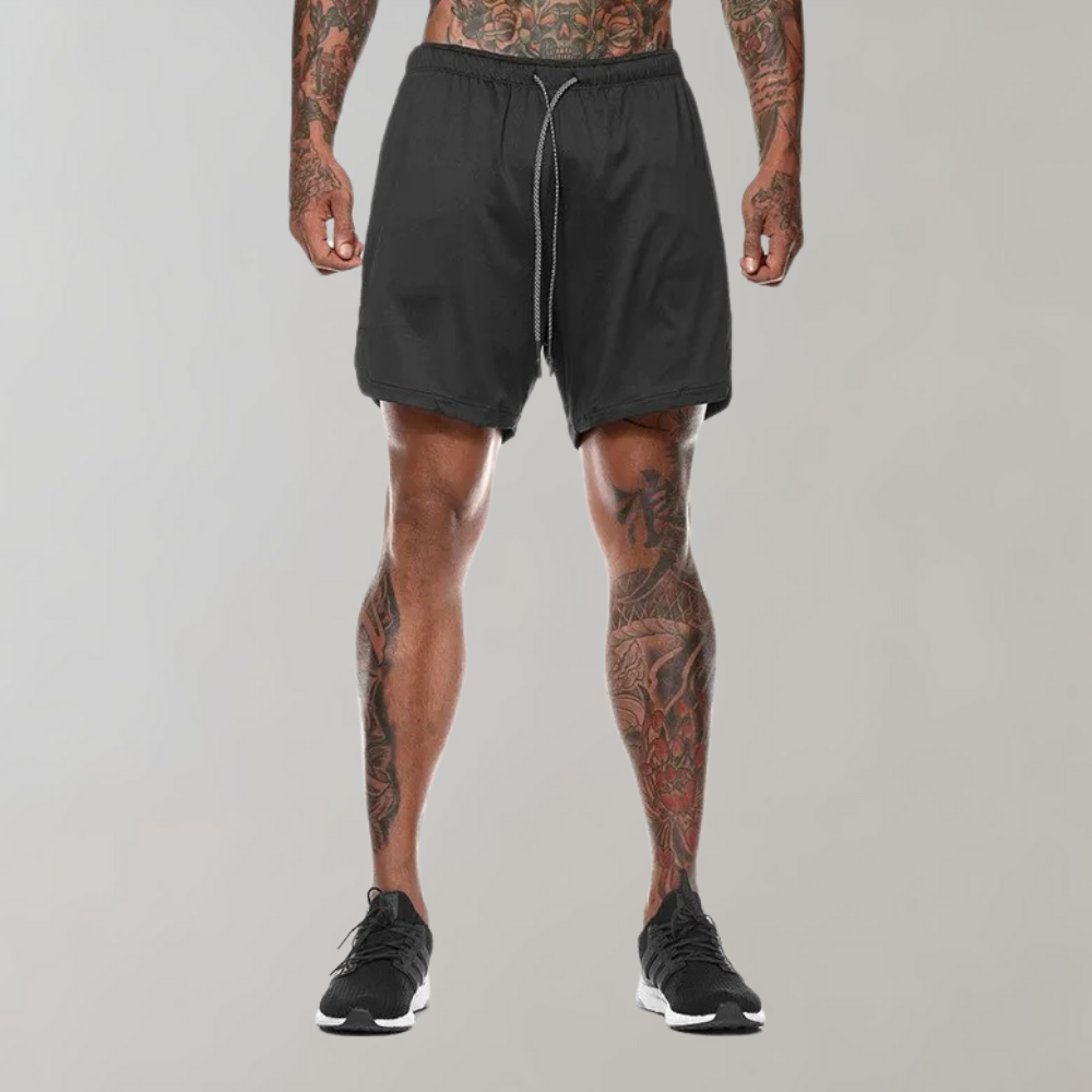 Elliot - 2-in-1 fitness men's shorts