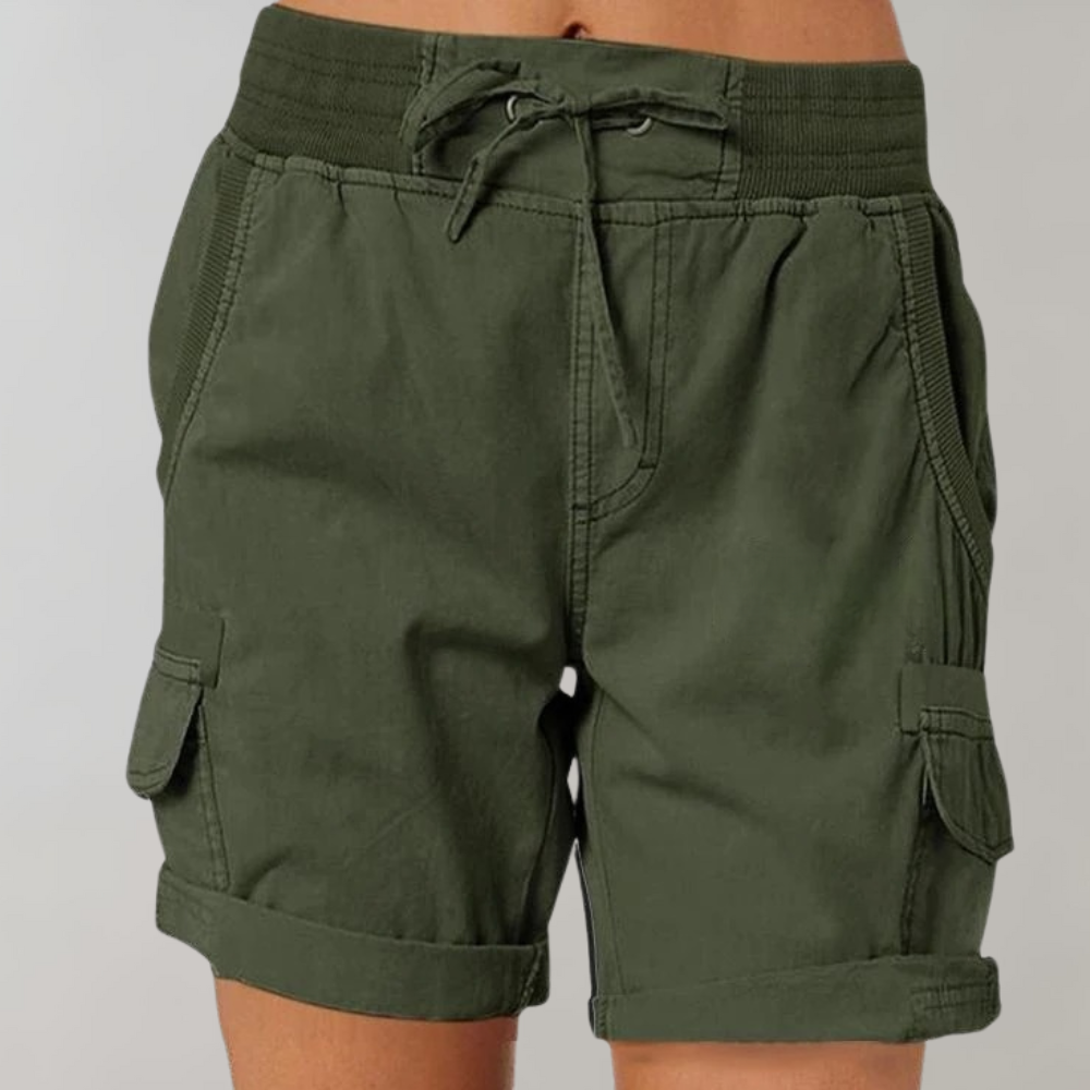 Dorthea - Women's high waisted shorts