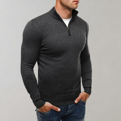 Fredrik - Warm men's sweater with zipper