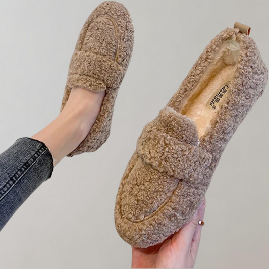 Camilla - Zachte pluche damesloafers