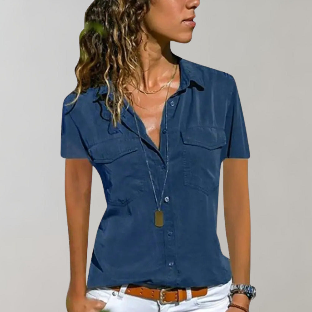 Aurora - Women's short sleeve blouse