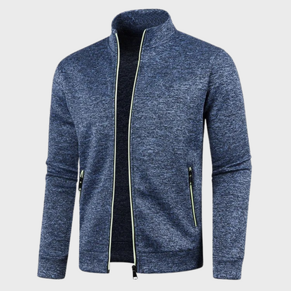 Randolph - Men's Cardigan with Stand-up Collar