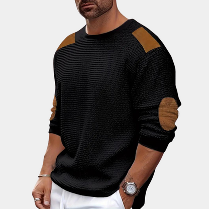 Stein - Men's knitted long sleeve shirt