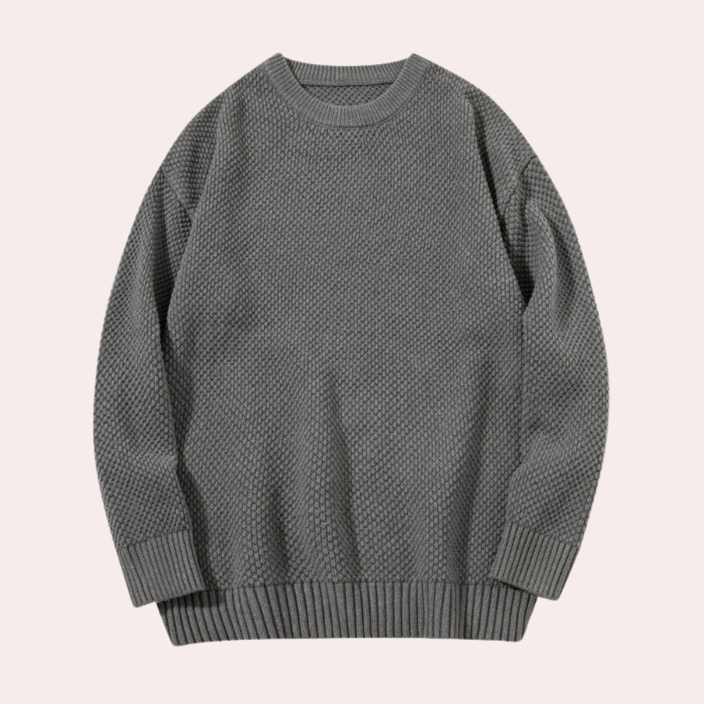 Trond - Casual men's sweater with round neck