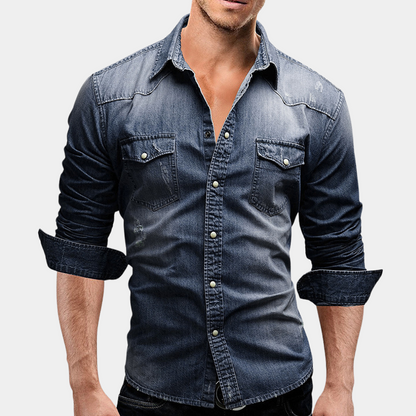 Percy - Stylish men's shirt with long sleeves