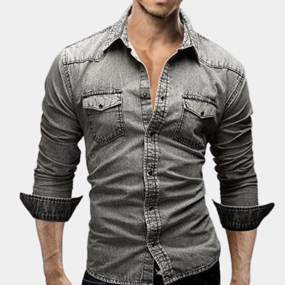 Percy - Stylish men's shirt with long sleeves