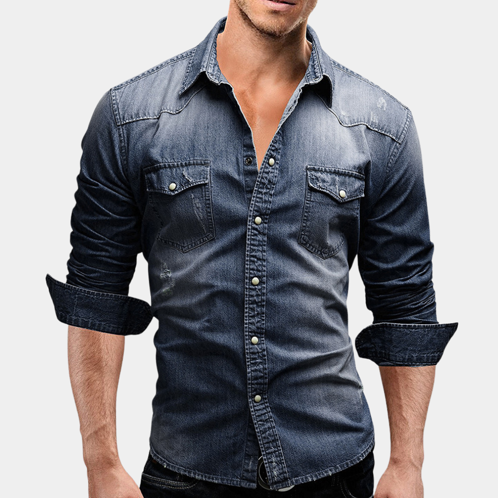 Percy - Stylish men's shirt with long sleeves