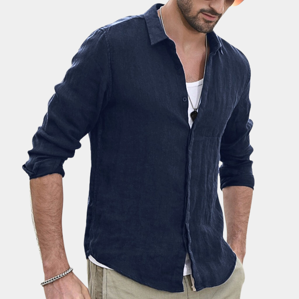 Charles - Casual men's long sleeve shirt