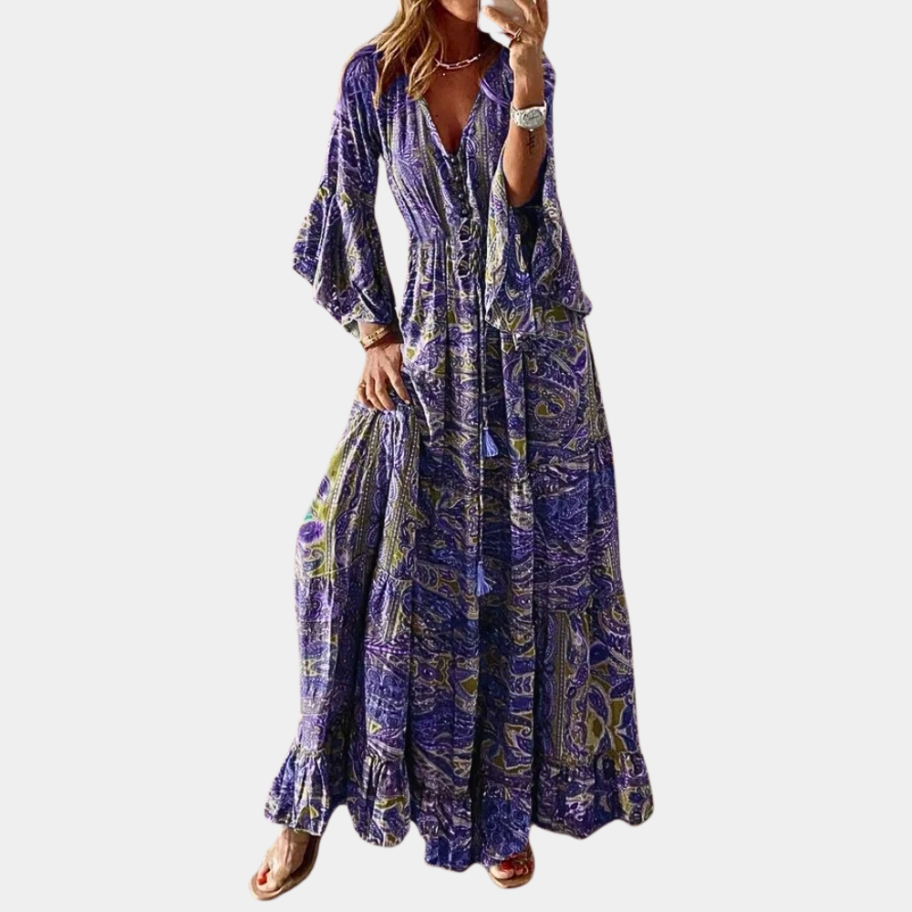 Agathe - Bohemian Long Dress for Women