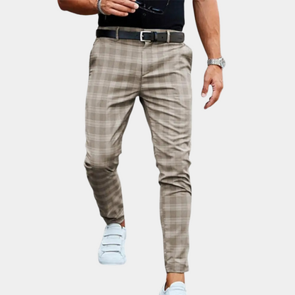 Delmore - Men's Checked Trousers 