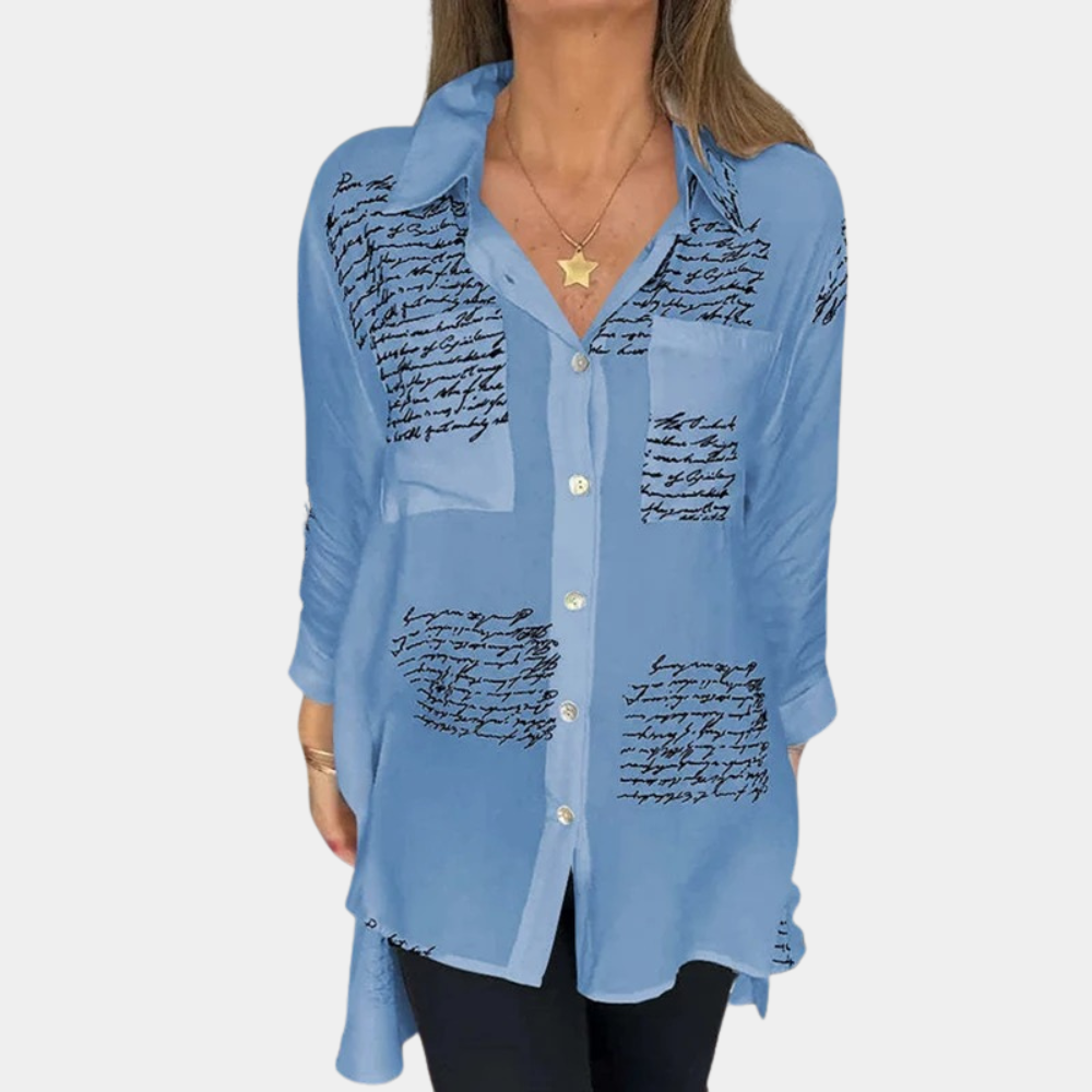 Elizah - Stylish women's shirt with letter print