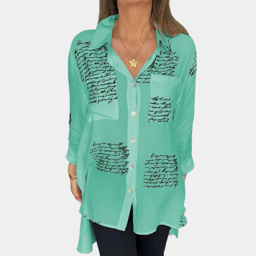 Elizah - Stylish women's shirt with letter print