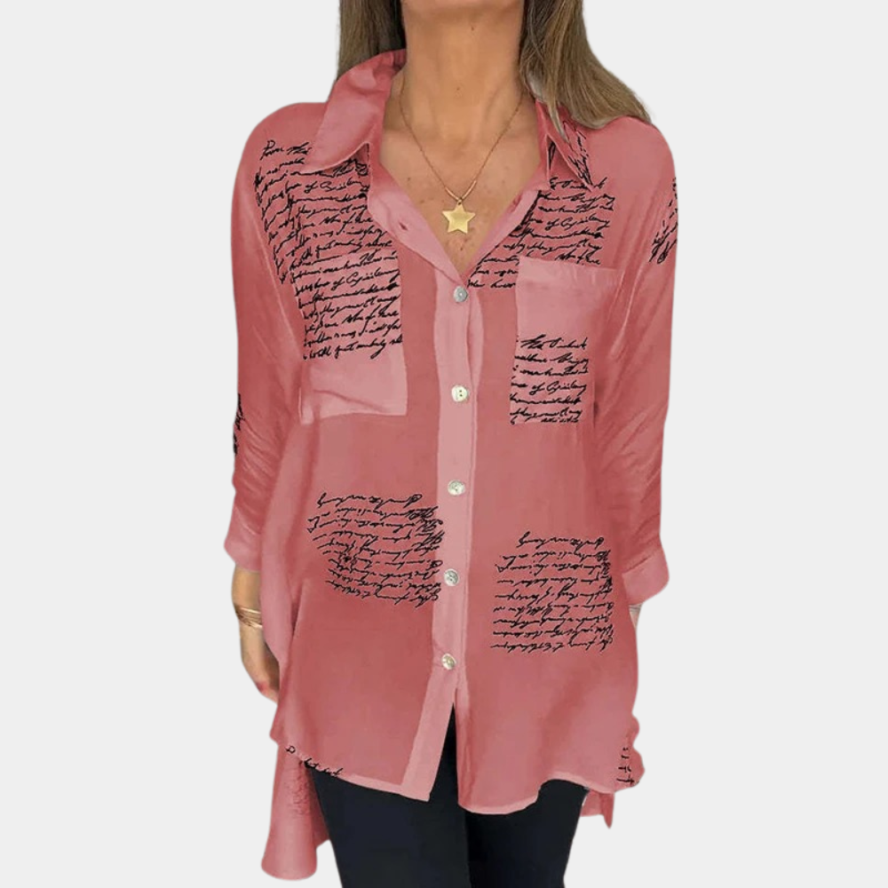 Elizah - Stylish women's shirt with letter print