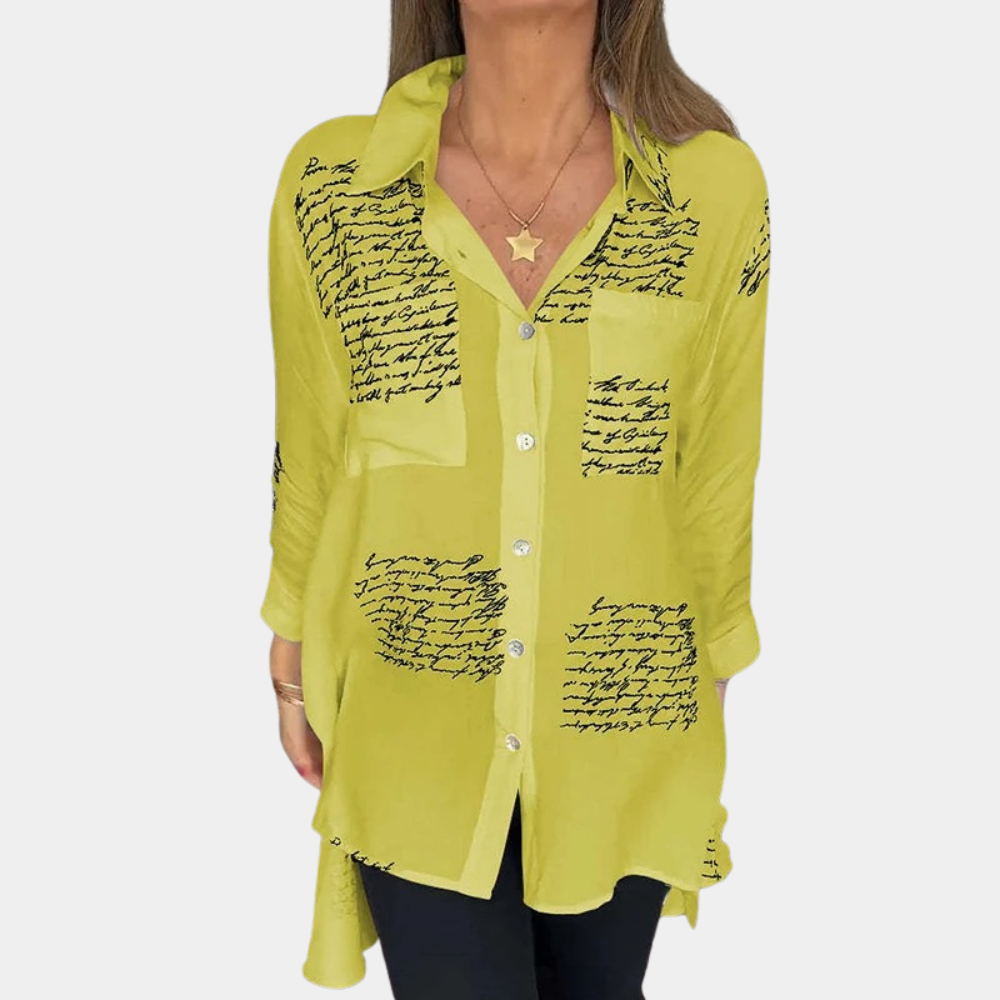 Elizah - Stylish women's shirt with letter print