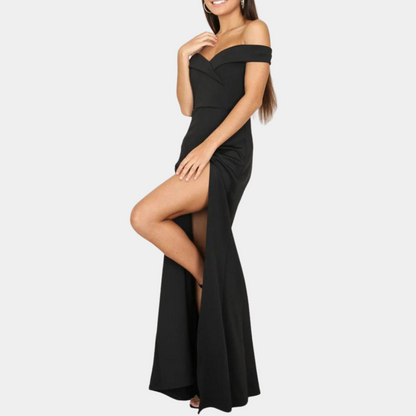 Elena - Elegant off-shoulder dress for women