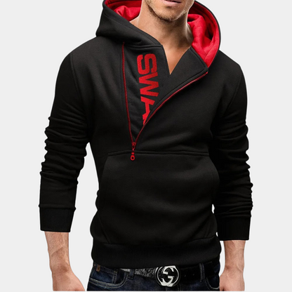 Neil - Stylish men's hood with side zip