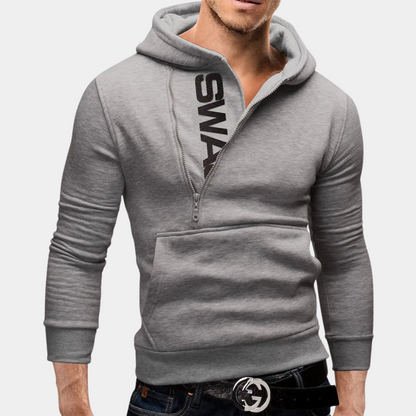 Neil - Stylish men's hood with side zip