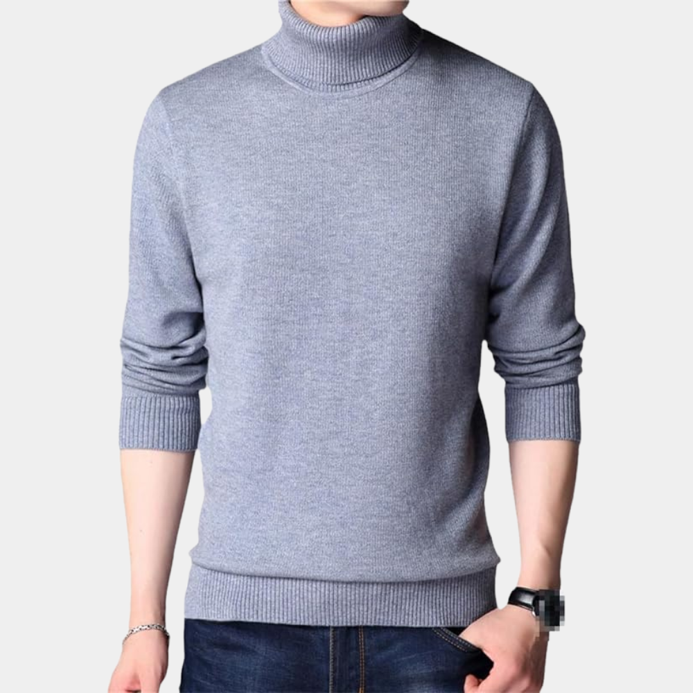 Valentin - Eenvoudige herensweater met col