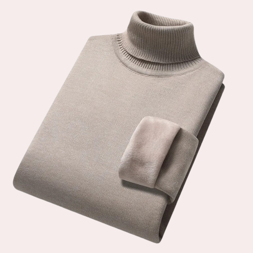 Beau - Casual turtleneck sweater for men