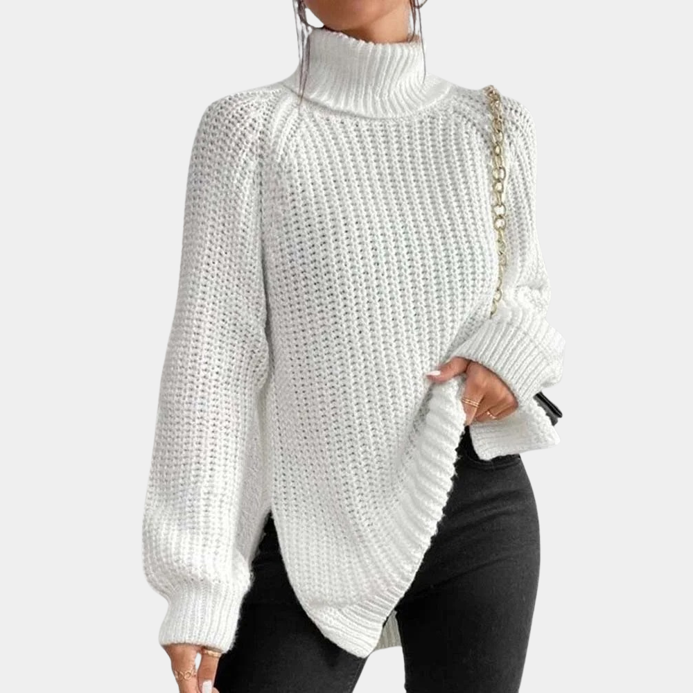 Madeleine - Soft turtleneck sweater for women