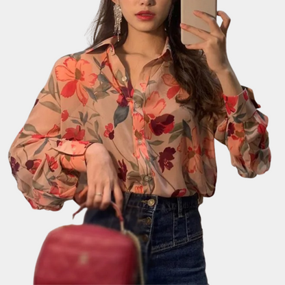 Ibbie - Floral women's blouse