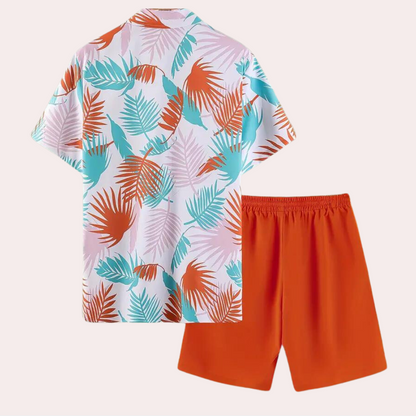 Claiborne - Men's Hawaiian Two Piece Summer Clothing Set