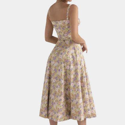 Emma - Floral women's dress with spaghetti straps