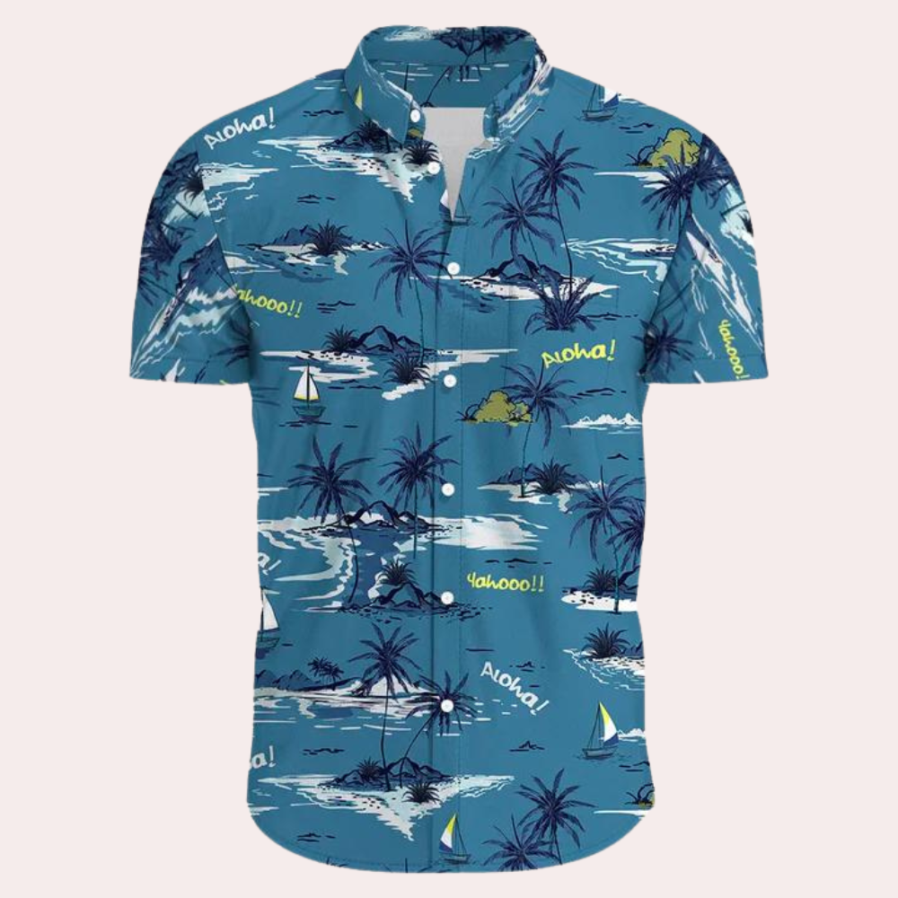 Andre - Colorful and trendy Hawaiian men's shirt