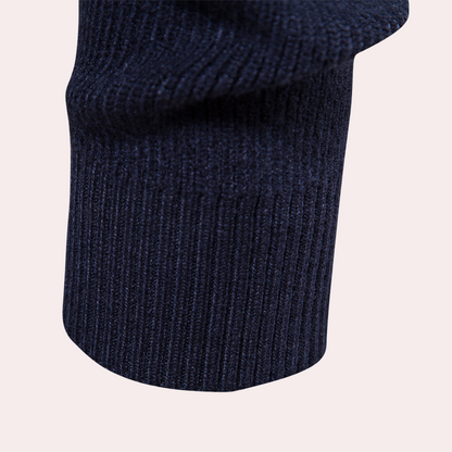 Vachel - Casual knitted men's sweater with zipper