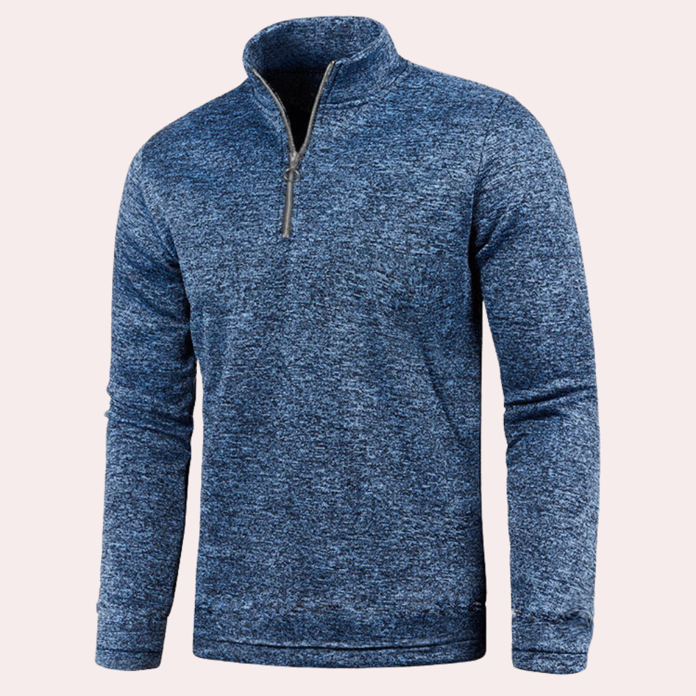 Maximilian - Stylish and warm men's sweater with zipper