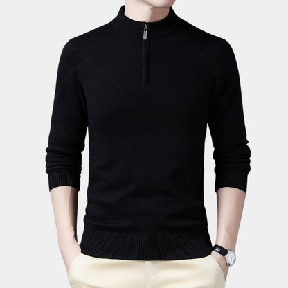 Oskar - Casual men's sweater with zipper