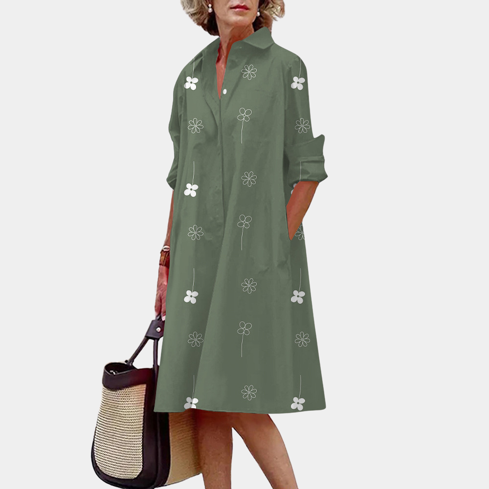 Anastasia - Elegant women's shirt dress