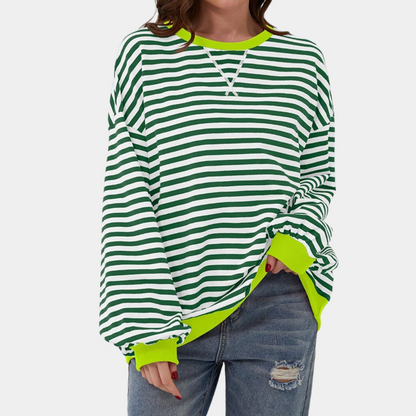 Gioia - Oversized and striped sweater for women