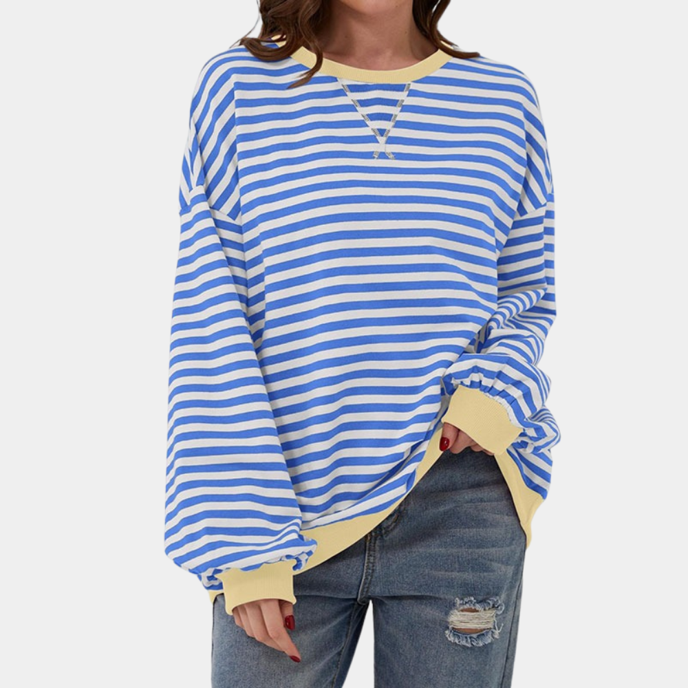 Gioia - Oversized and striped sweater for women