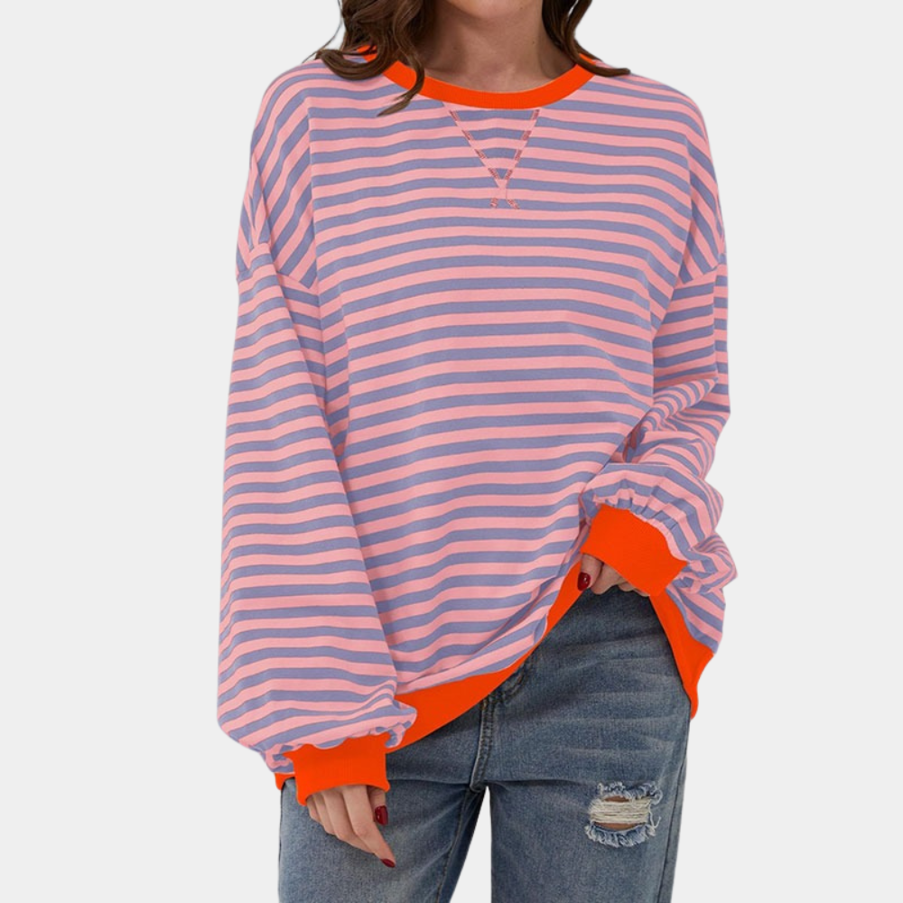 Gioia - Oversized and striped sweater for women