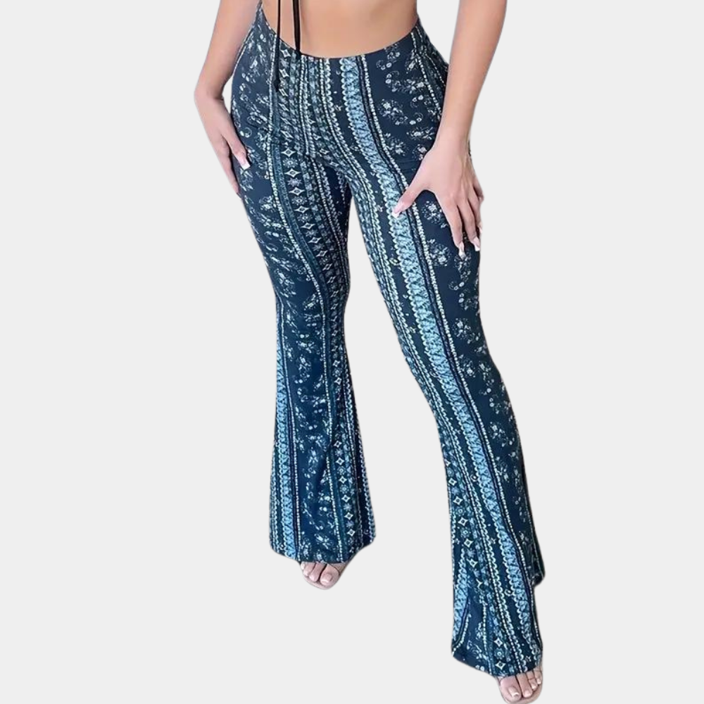 Elvera - Boho style flared women's trousers