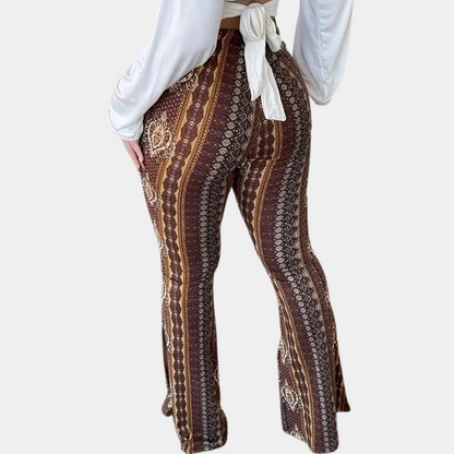 Elvera - Boho style flared women's trousers