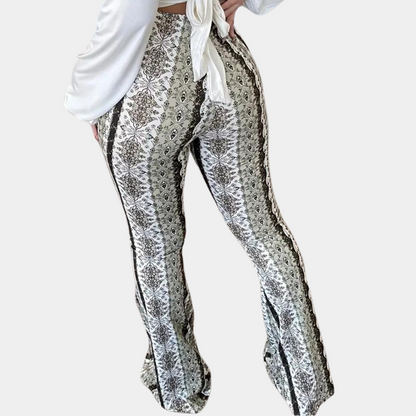 Elvera - Boho style flared women's trousers