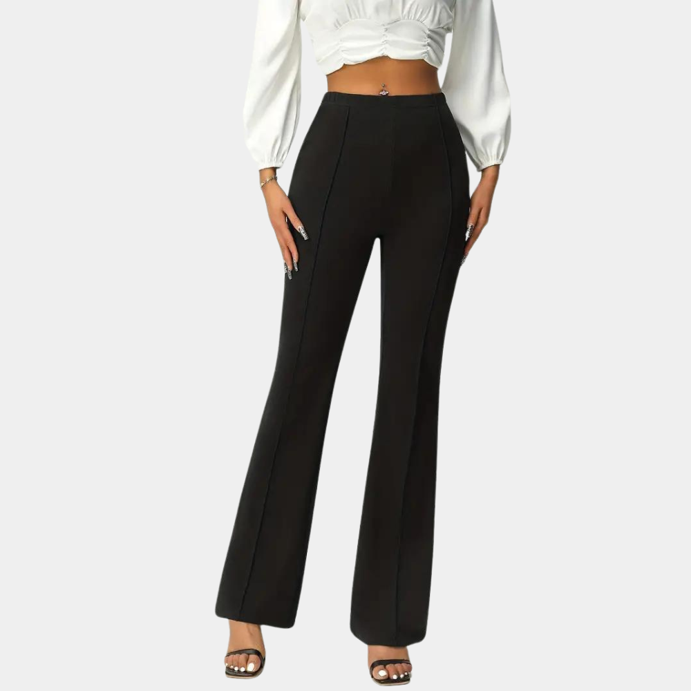 Margot - Elegant and stretchy flared trousers for women