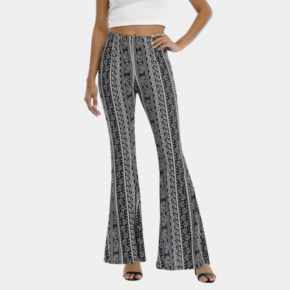 Soleil - Boho style flared pants for women