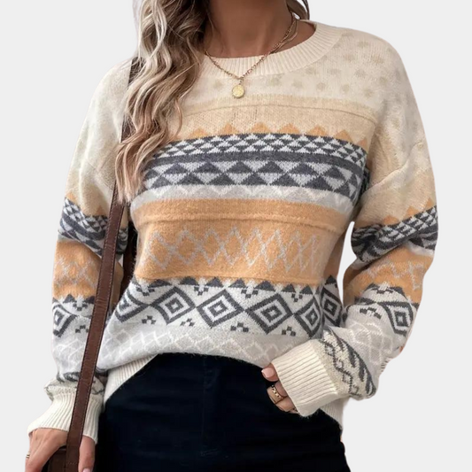 Emilija - Stylish knitted sweater for women