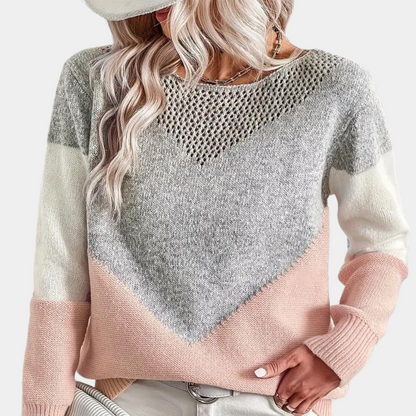 Giedre - Stylish knitted women's sweater