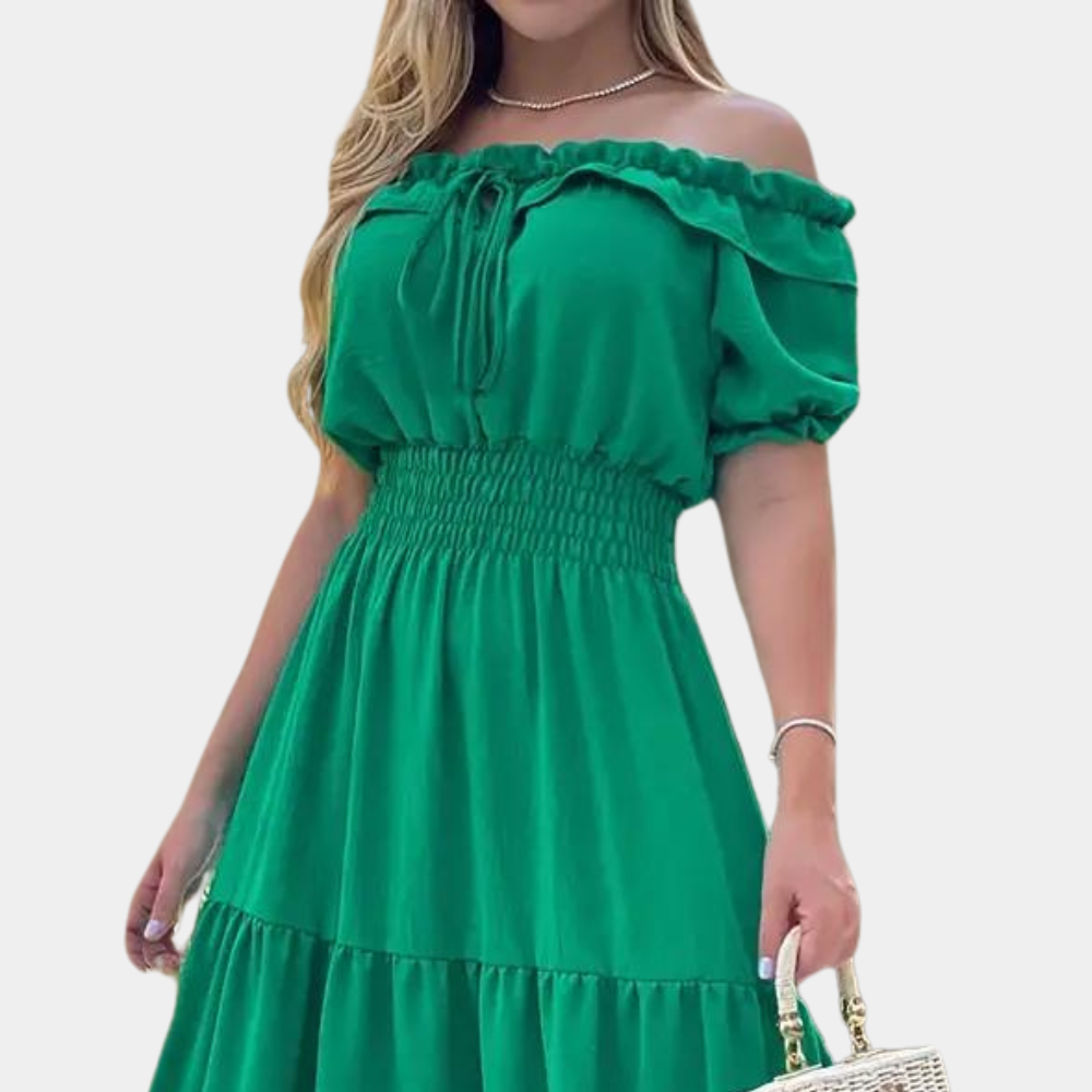 Elegante off shoulder maxi jurk voor dames