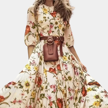 Elegant floral maxi dress for women