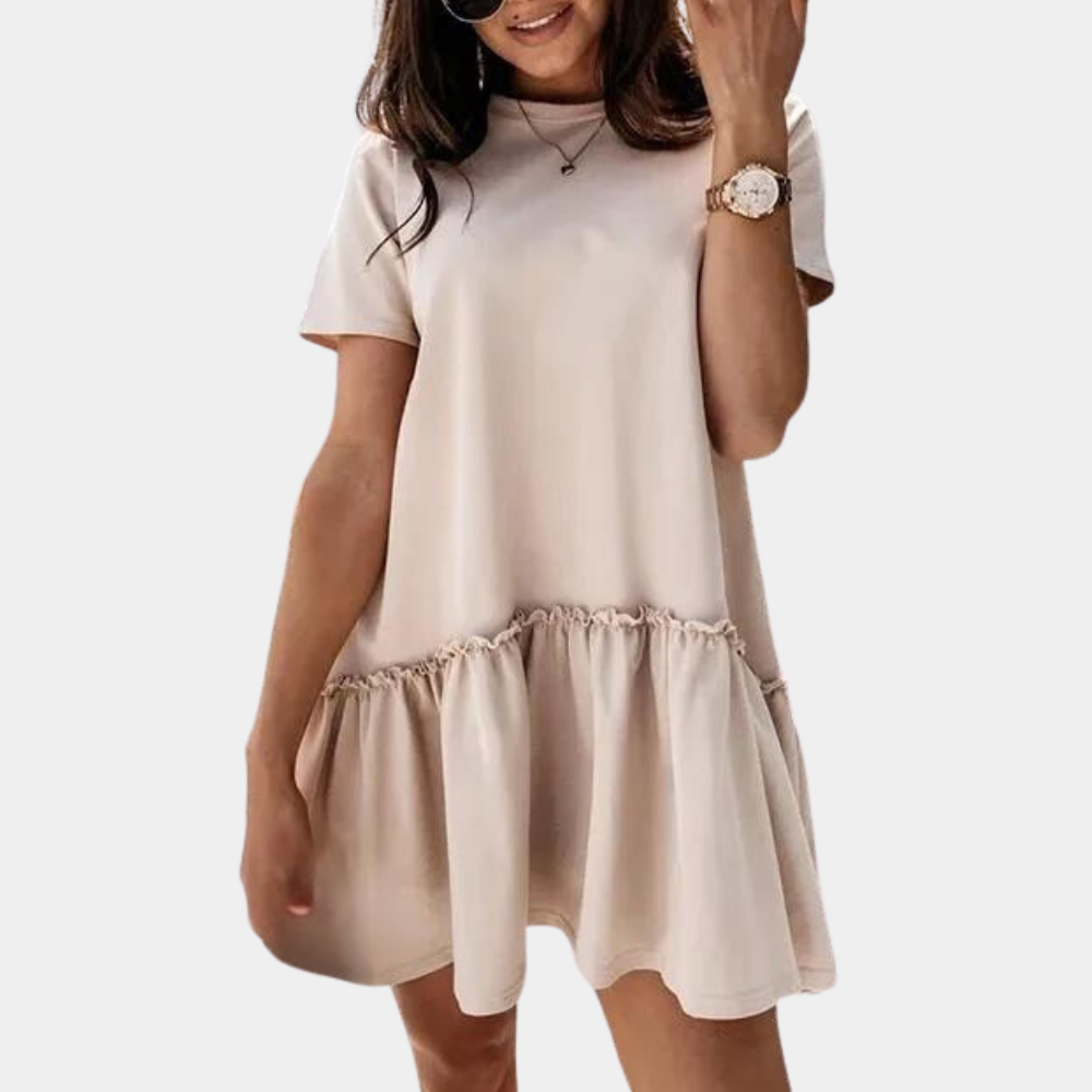 Comfortable casual ladies mini dress