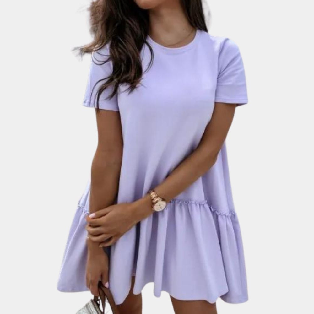 Comfortable casual ladies mini dress