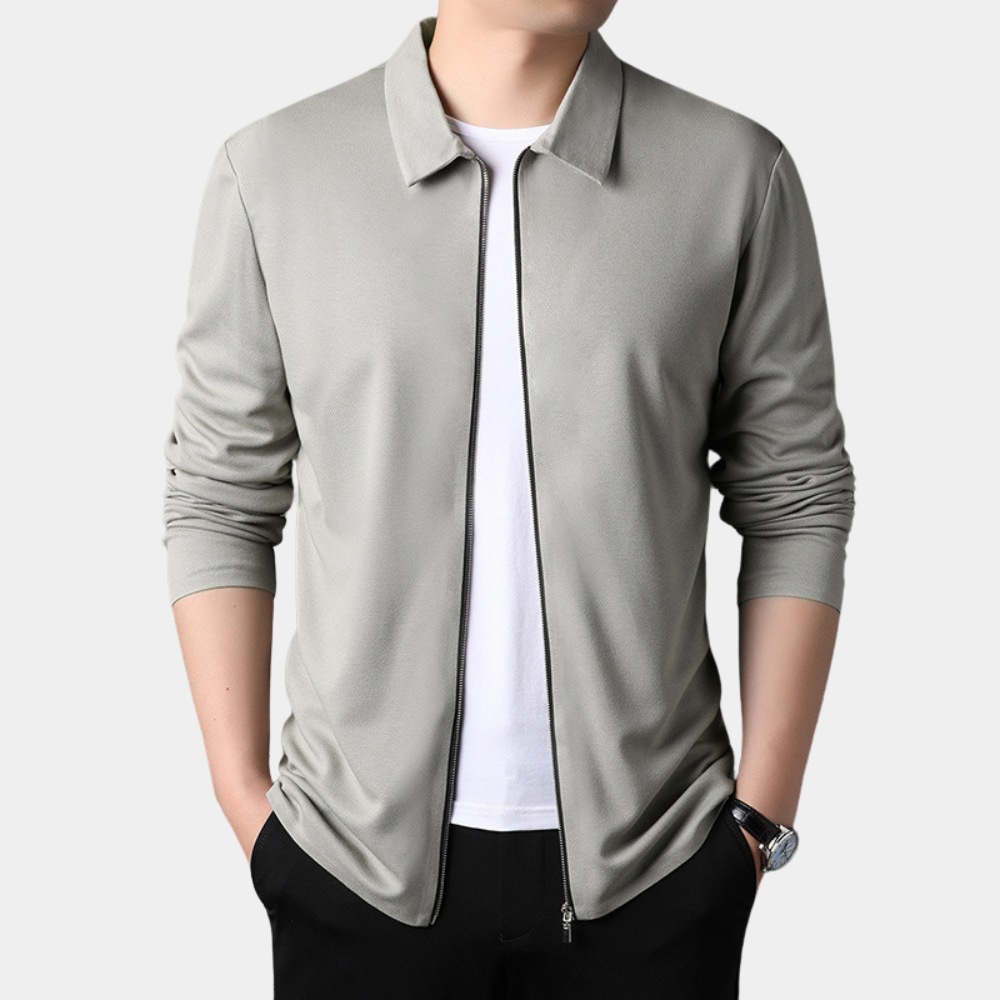 Men's jacket with zipper