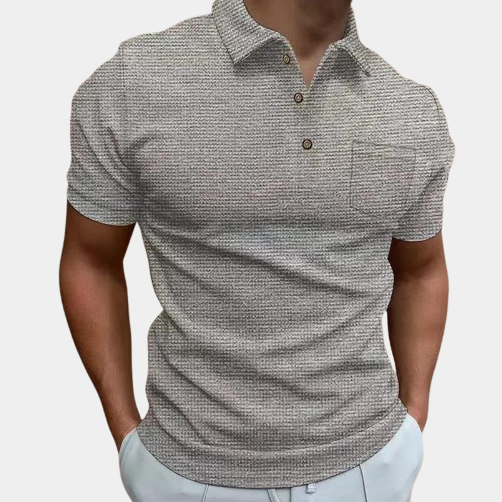 Men's breathable polo shirt